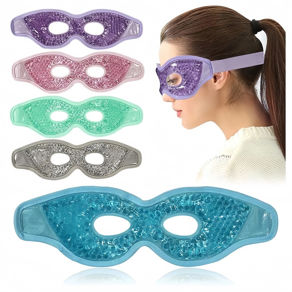 Máscara Térmica Facial em Gel Para Olhos Quente/Fria Alívio e Relaxamento Reutilizável P.HQ