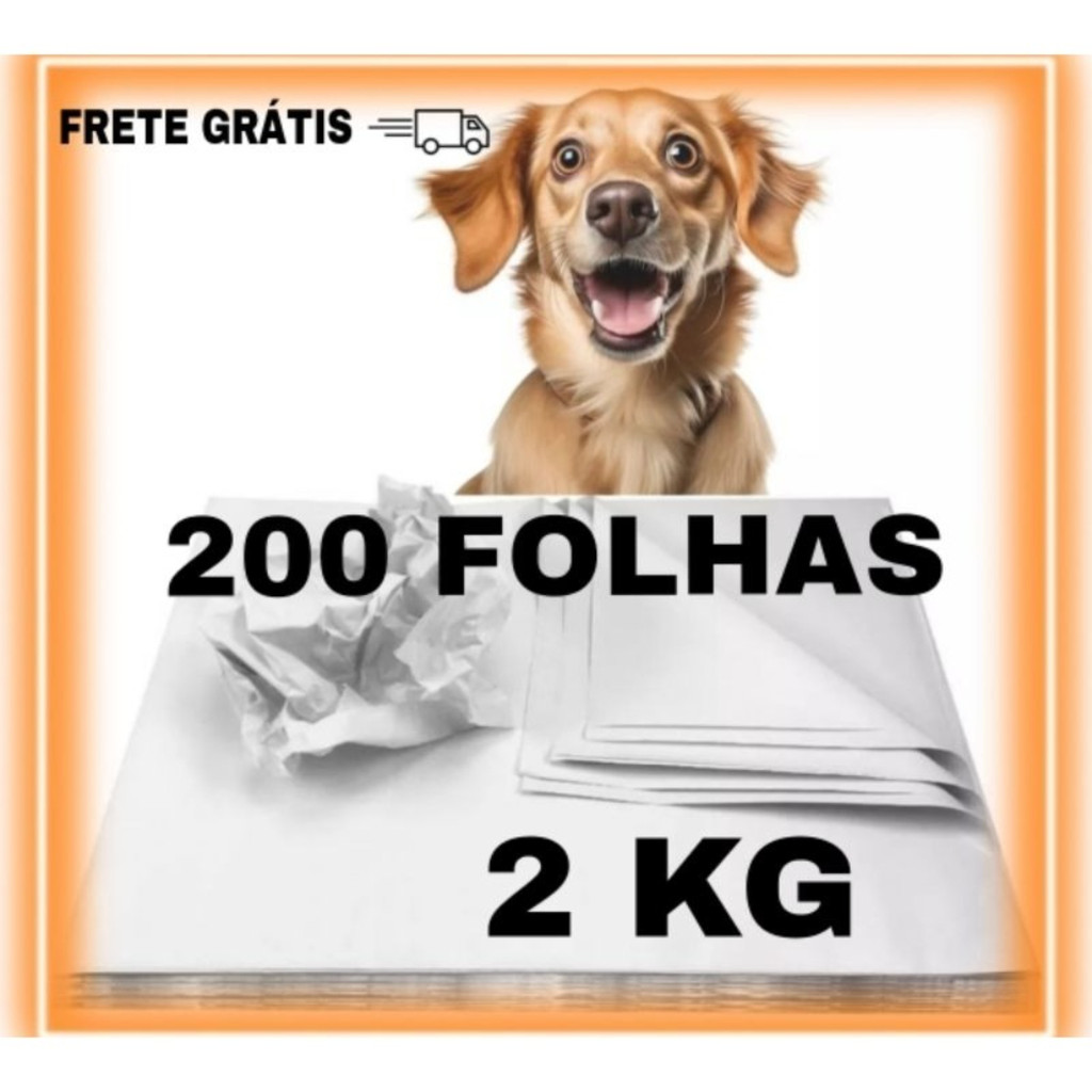 Jornal Pet  2KG, Tapete Pet Biodegradável FOLHAS GRANDES 50X70 sem Impressão Promoção ENVIO IMEDIATO