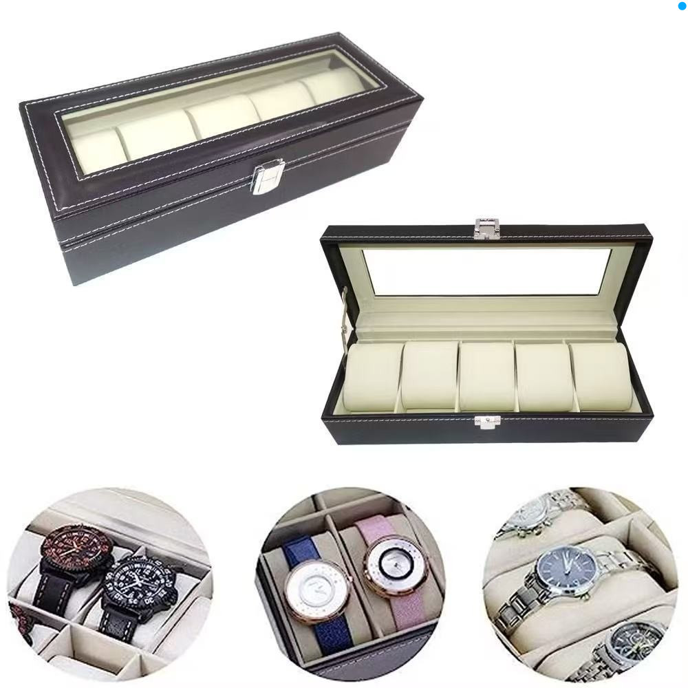 Estojo Organizador para Relógios com Suporte – Unissex Caixa Organizadora para Armazenamento de Relógios com Suporte