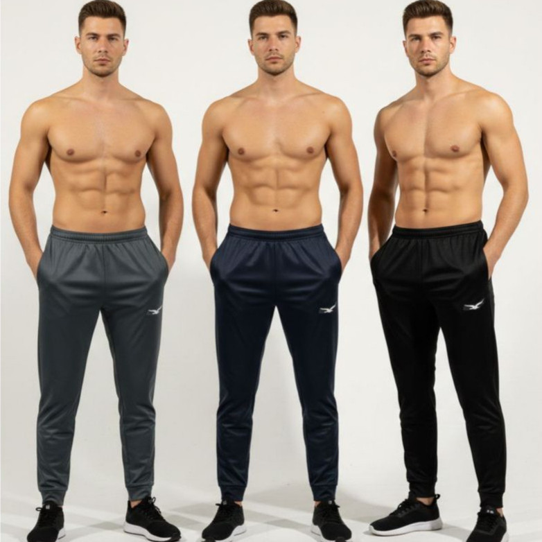 Kit 3 Calças Jogger Forrada Com Bolsos Calça Masculina Para Treino Casual Slim Fit Calça de Homem