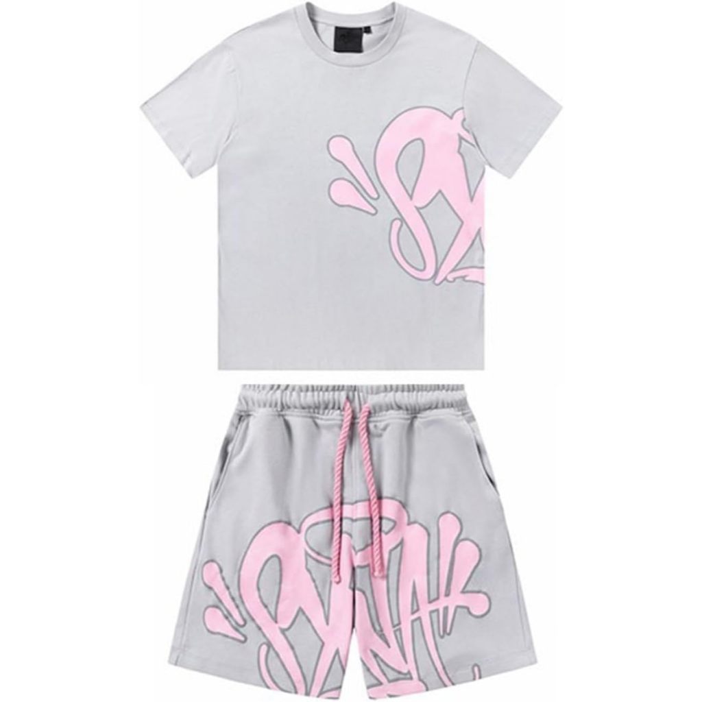 Camiseta Masculina Synaworld Central Trap Hip Hop Conjunto Y2k Streetwear Syna Shirt de Verão