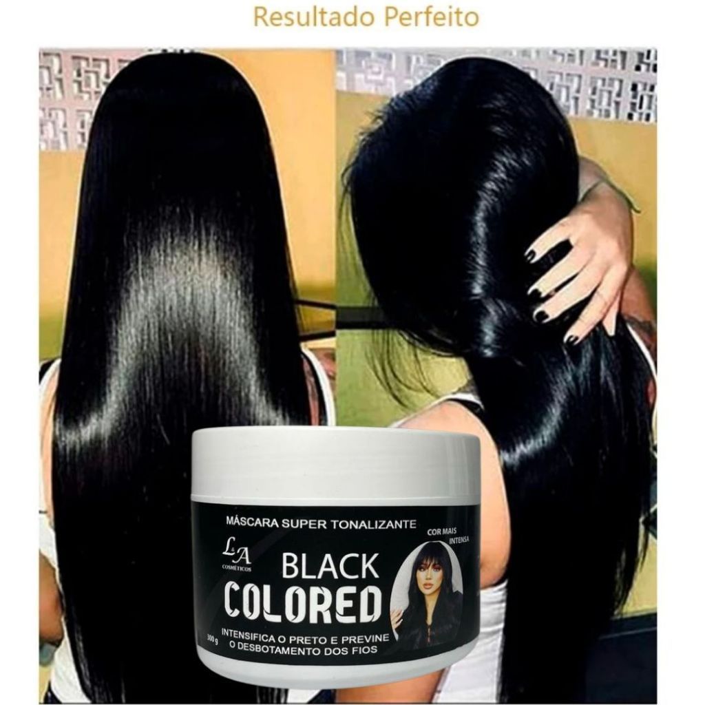 Tonalizante Mascara Black Preta S/ Amônia - Resultado 100% Natural