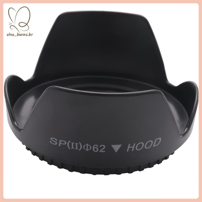 [elva_burns.br] DC-SN Hood 62mm Parafuso Montagem Flor Coroa Lente Capa Formato De Pétala Para Canon Nikon Tamron Sigma 