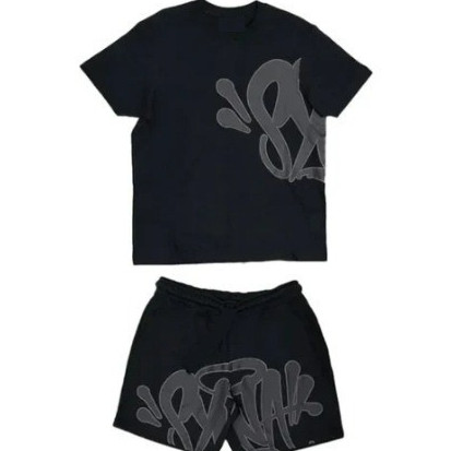 Conjunto Camiseta e Bermuda Moletom Syna Hip Hop Streetwear Estilo Gringo Premium