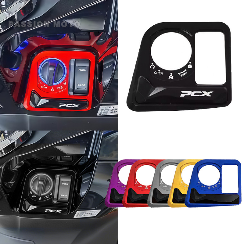 Acessórios PCX CNC Interruptor De Ignição Capa Botão Fechadura Da Porta Elétrica Protetor Para HONDA PCX125 pcx160 pcx16