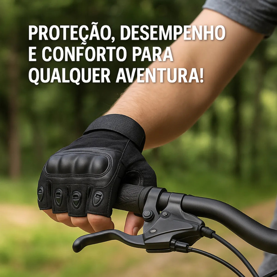 Luva Tática Meio Dedo Alta Qualidade Para Combate Luvas De Motocicleta Ciclista Unissex