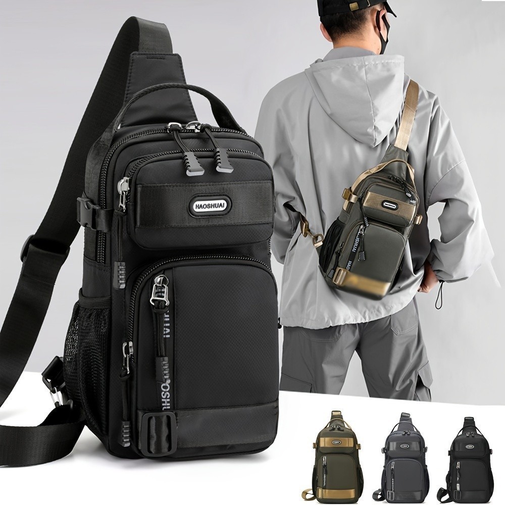 Mini Bolsa Mochila Transversal Tiracolo Ombro Impermeável Bag Masculina