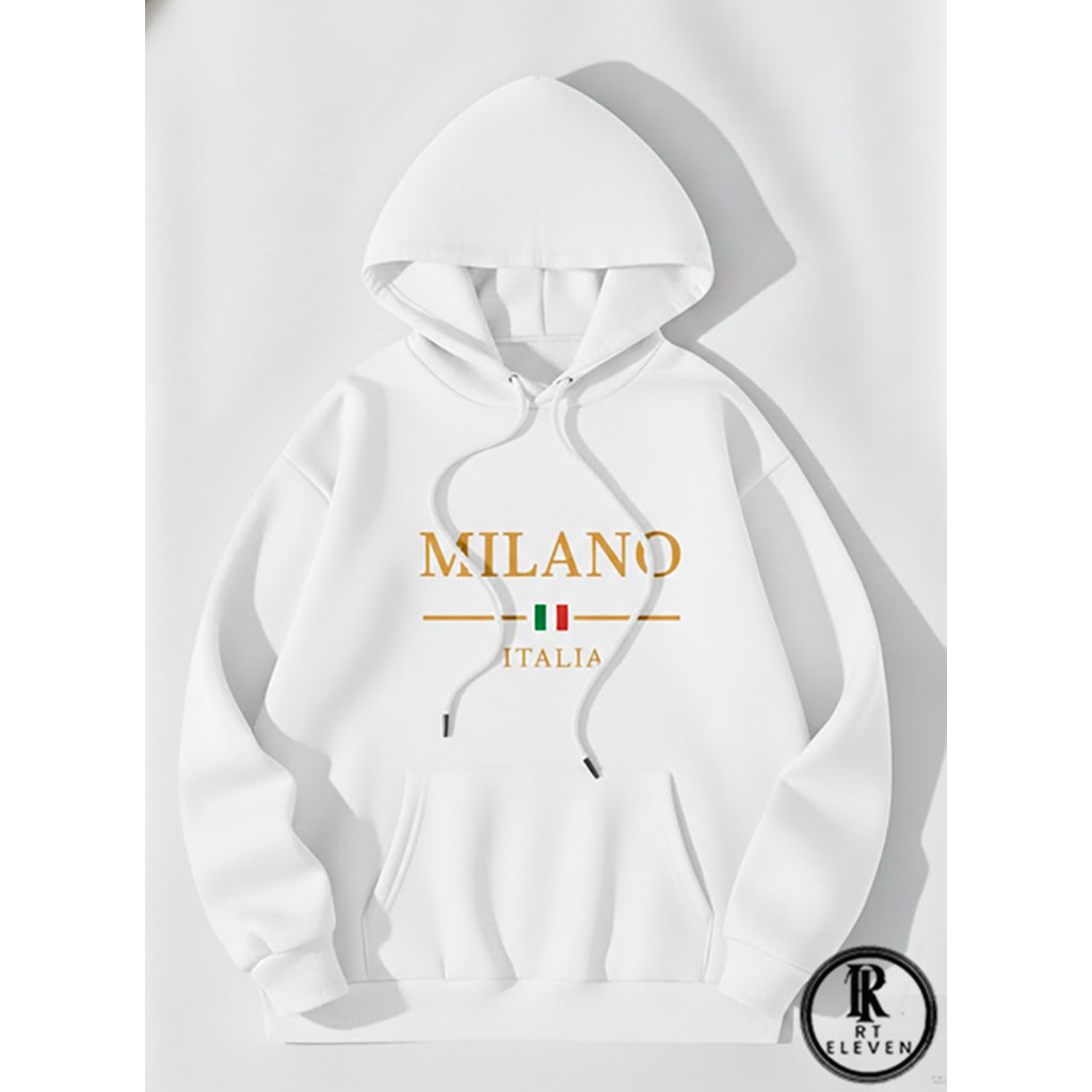 Moletom Canguru Unissex Milano Dourado Agasalho Casaco Blusa De Frio Blusão Capote Flanelado Com bolso e Capuz
