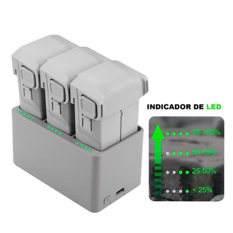Carregador de bateria DJI mini 3 e mini 4 PRO HUB de carregamento