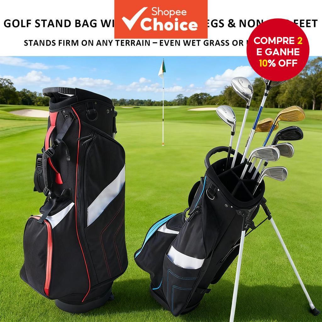 Bolsa de Golfe 14 Divisórias - Bolsa de Tacos Leve com Suporte Integrado