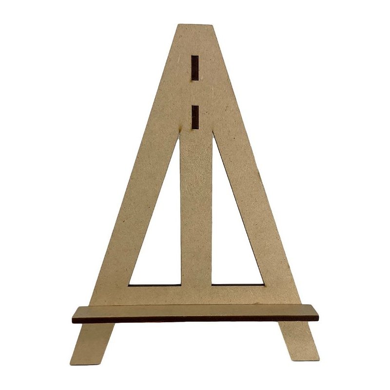 Kit com 12 Mini Cavalete P MDF 16x13 cm