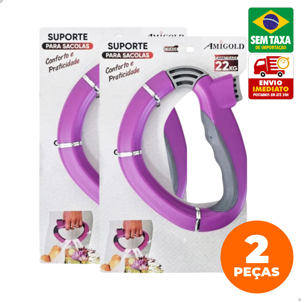 O Suportes Anatômicos Para Sacola Resistente 22kg Cores Sortidas