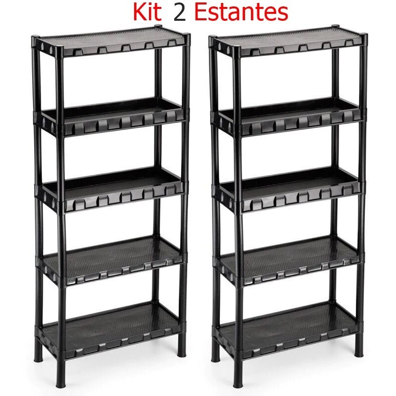 Kit com 2 Estantes Organizadora multiuso 5 prateleiras, tambem temos com 4,3 e 2