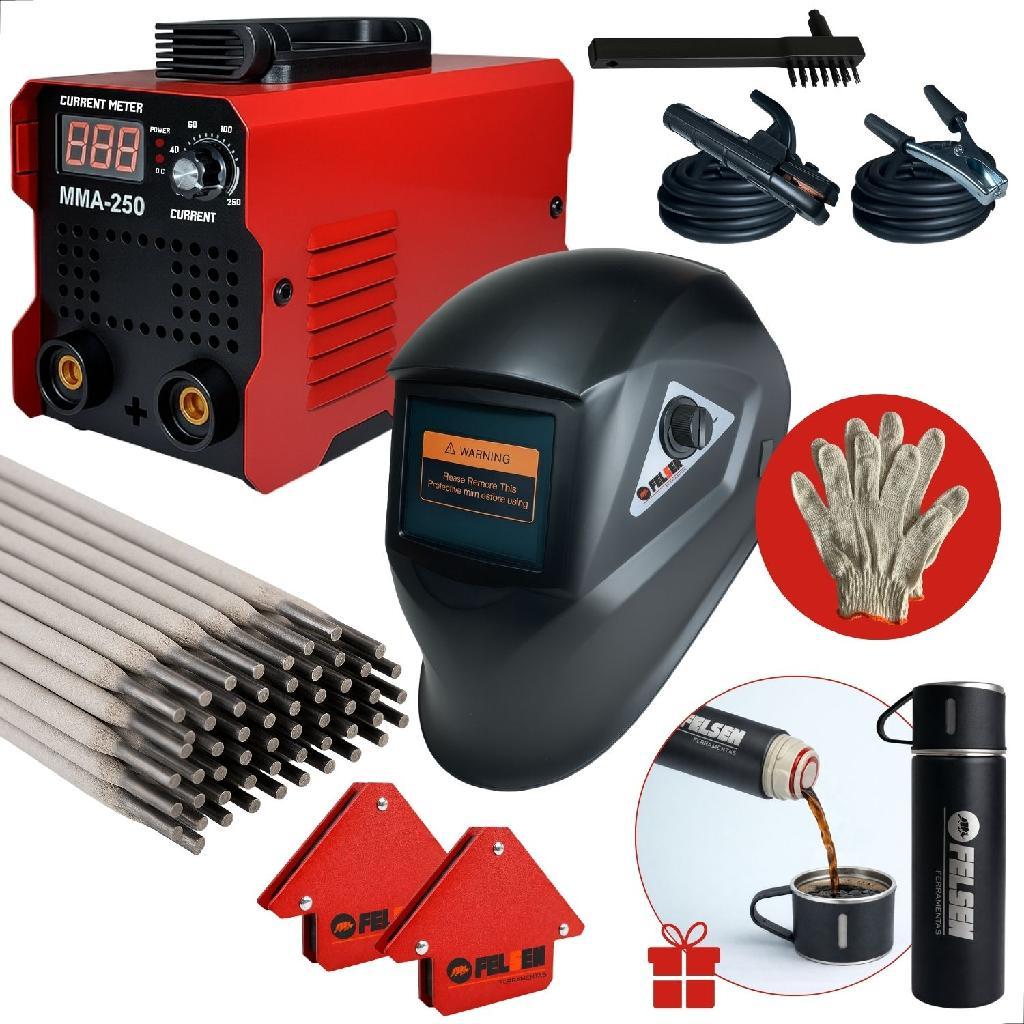 Máquina De Solda Profissional + Máscara Acessórios E Brinde