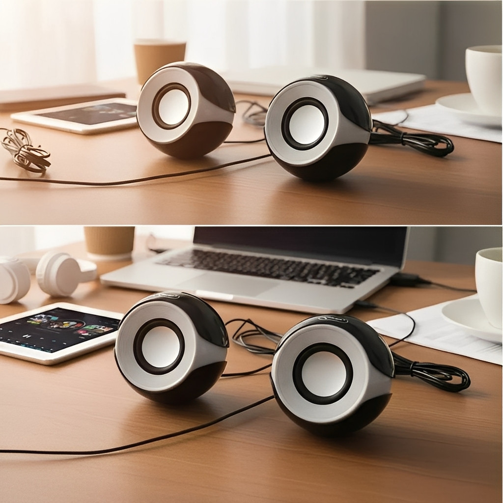 Mini Caixinha de Som Portátil Design Compacto Som Potente USB P2 5W RMS 100Hz~20KHz Pc Gamer IOS