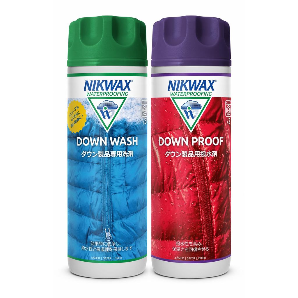 NIKWAX Down Wash 300ml x 2-Para Equipamentos E Sacos De Dormir , Agente De Limpeza Repelente De Água , Tratamento Impermeabilizante , tw