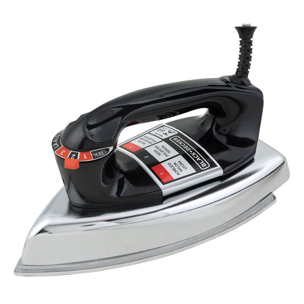 Ferro de Passar a Seco VFA1110TM2 com Base de Alumínio Black Decker