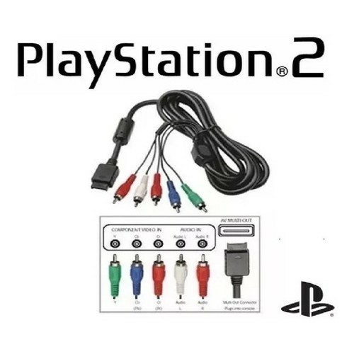 Cabo de Vídeo Componente HD LE-1018 para PlayStation 2 e PlayStation 3 IT-BLUE