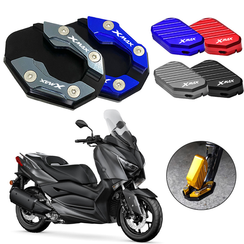Acessórios Da Motocicleta Kickstand Pé Suporte Lateral Extensão Almofada 5 Cores Para YAMAHA XMAX300 2015-2021