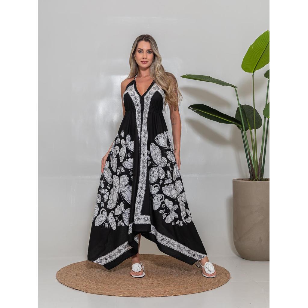 Vestidos elegantes dois lenço costa nua feminino Vestido branco elegante vestido ponta indiano
