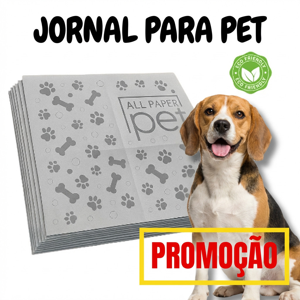 Jornal Higiênico Pet - 1kg c/ 60 Folhas