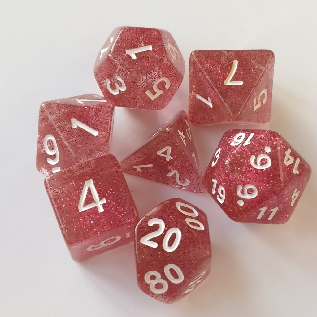 Conjunto De Dados DND Estilo Cristal , 7 Peças , Poliédricos , Jogo De Mesa , De RPG