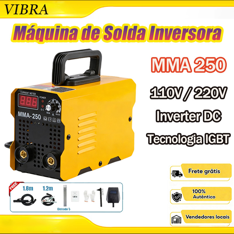 Máquina de Solda Inversora MMA-250 IGBT 220V/110V Portátil Ferramenta De Soldagem Portátil