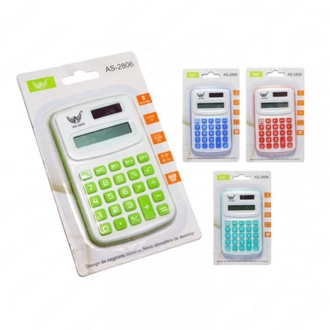 Mini calculadora Eletrônica 08 Dígitos AS-2806 - Altomex