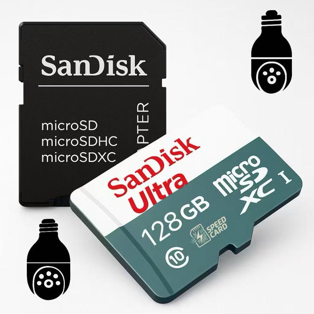 Cartão de Memória MicroSD Classe 10 Ultra 64GB e 128GB 256GB para Monitoramento e Câmeras de Segurança