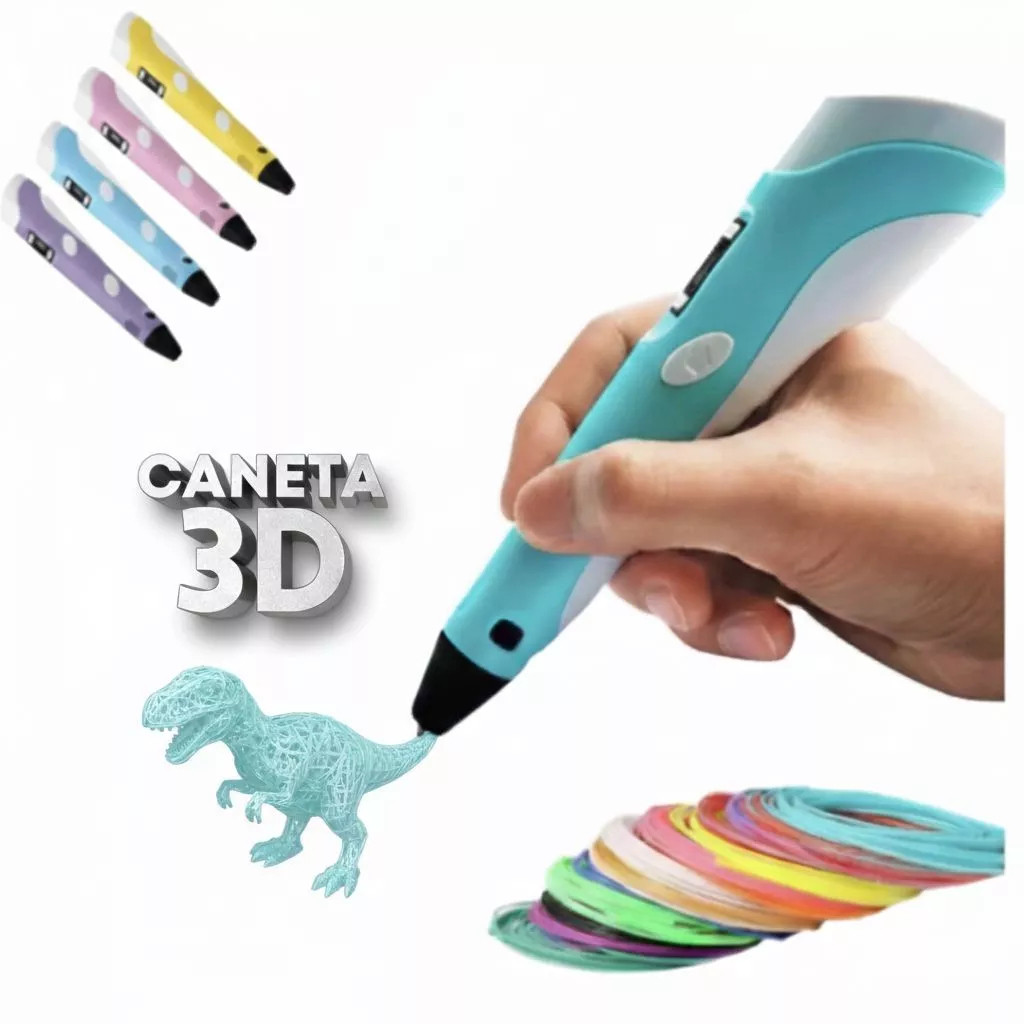Caneta 3D Impressora Profissional + Refil Filamento + USB
