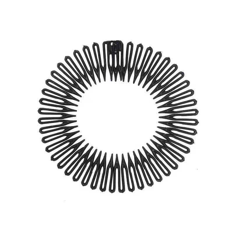 Kit 12 Peças Tiara Bell Preta Para Cabelo Acessório de Cabelo