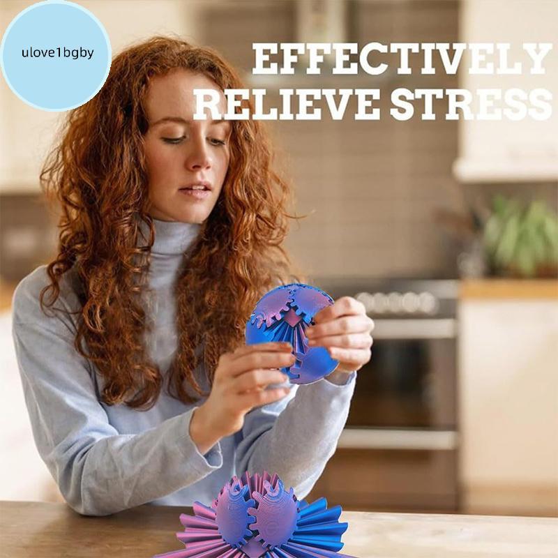 UloveBB 3D Impresso Gear Ball Spin Ou Cube Fidget Toy , Pop Para Estresse E Ansiedade Relaxante Sphere BR