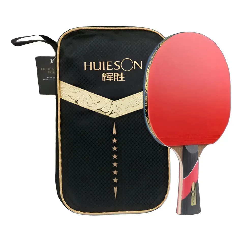 Raquete Ping Pong Tênis De Mesa Huieson 6 Stars Profissional