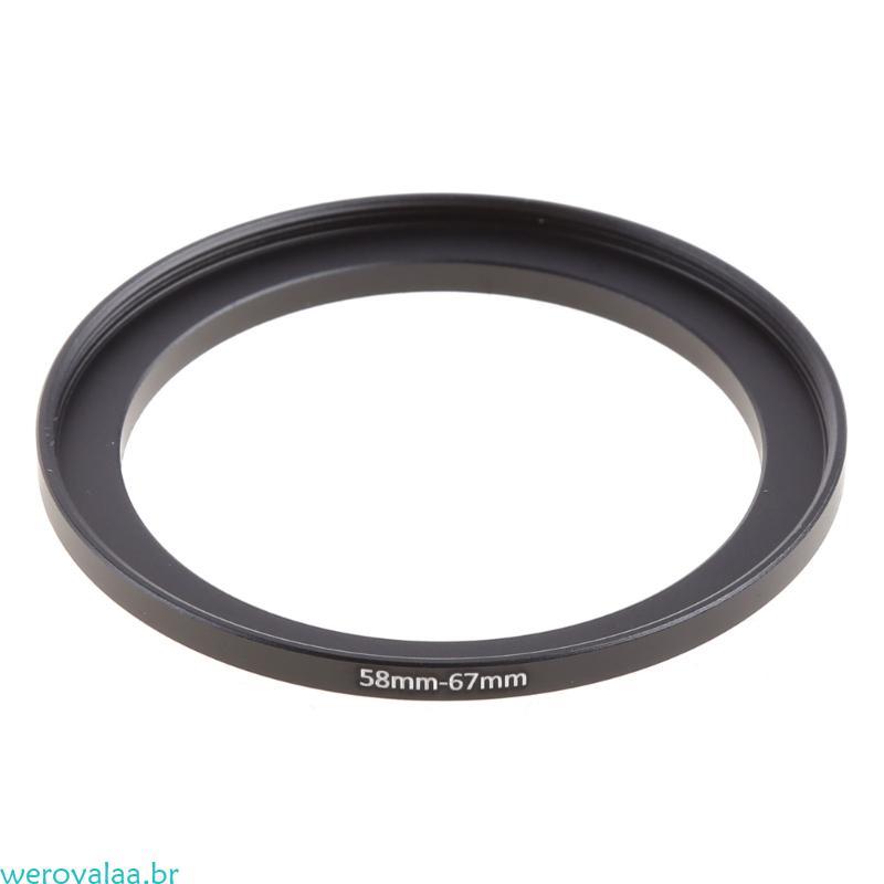 weroyalaa Metal 58mm-67mm Adaptador Anel Lente Filtro Intensificador 58-67 mm 58 A 67 Stepping