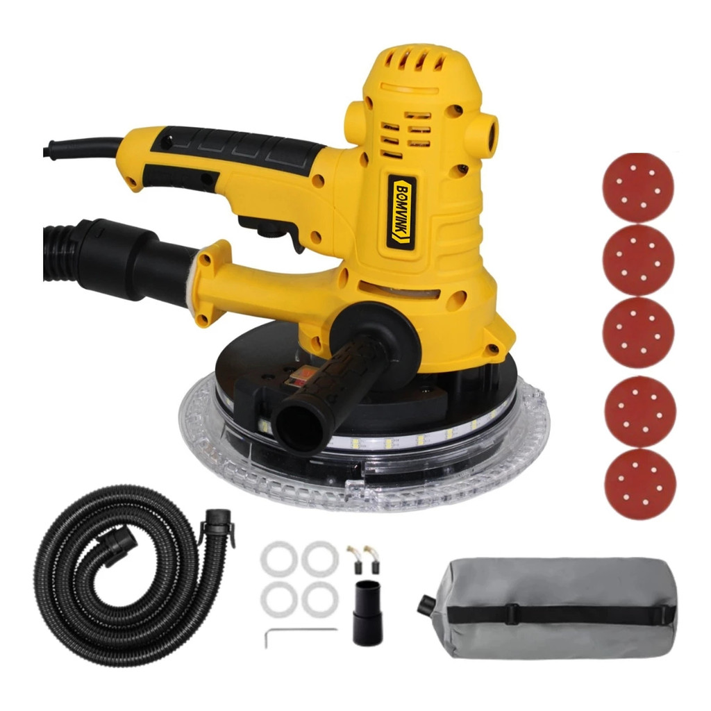 Lixadeira Parede E Teto 750w Led Bomvink Bom-9622
