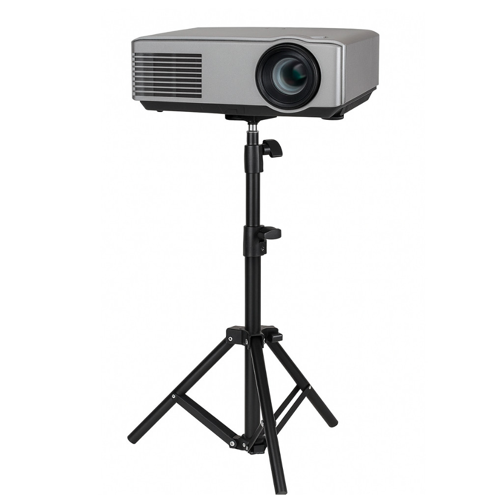 Tripé Suporte Universal 2,10m Para Ring Light Nível Laser e Projetor Hy300 Ajustável e Reforçado