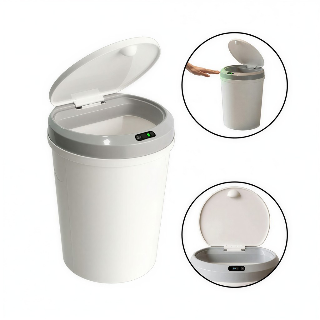 Lixeira Automática 12l Sensor Proximidade Cozinha Banheiro