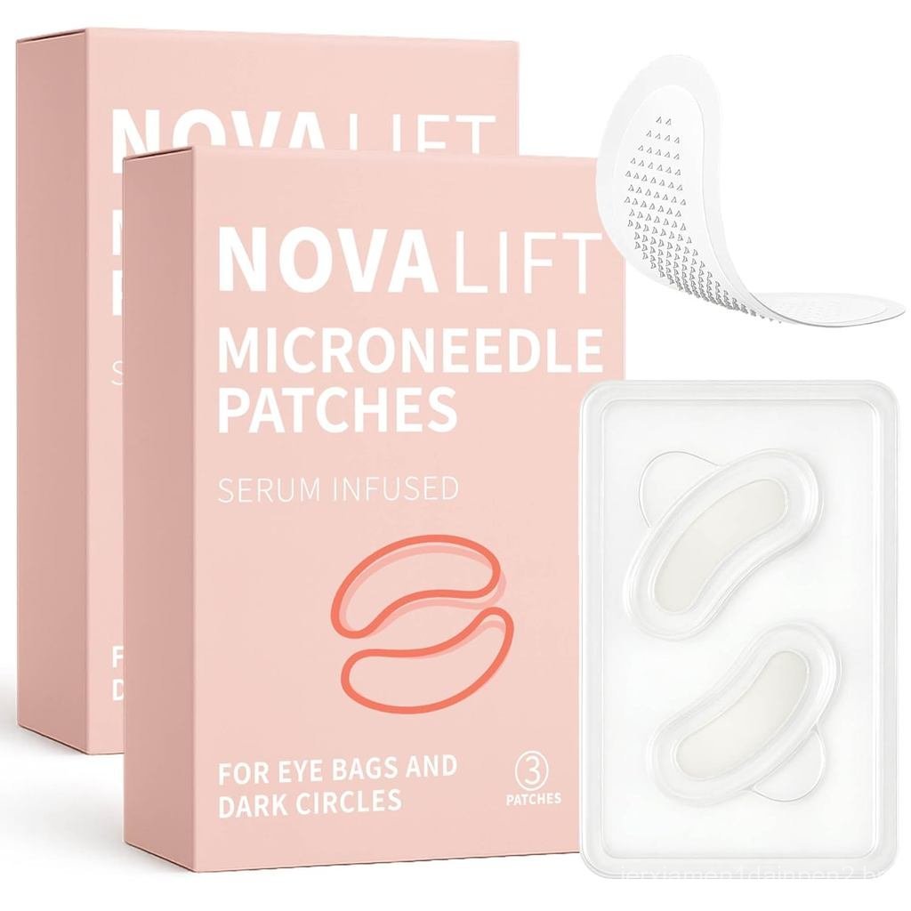 Novalift Micro Eye Patches, Patches para Olhos Inchados e Olheiras, Patches para Linha do Sorriso, Máscaras Hidratantes 