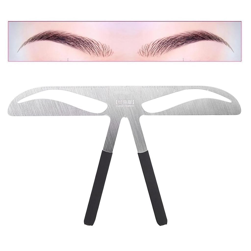 Professional Eyebrow Measure & Balance Ruler - Extension Tool with Stencil for Classic Eyebrow Shape