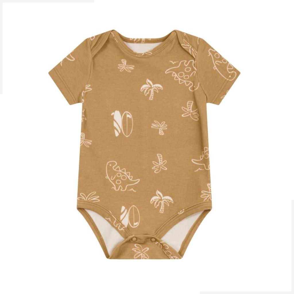 Body manga curta bebê capivaras Brandili REF.36691
