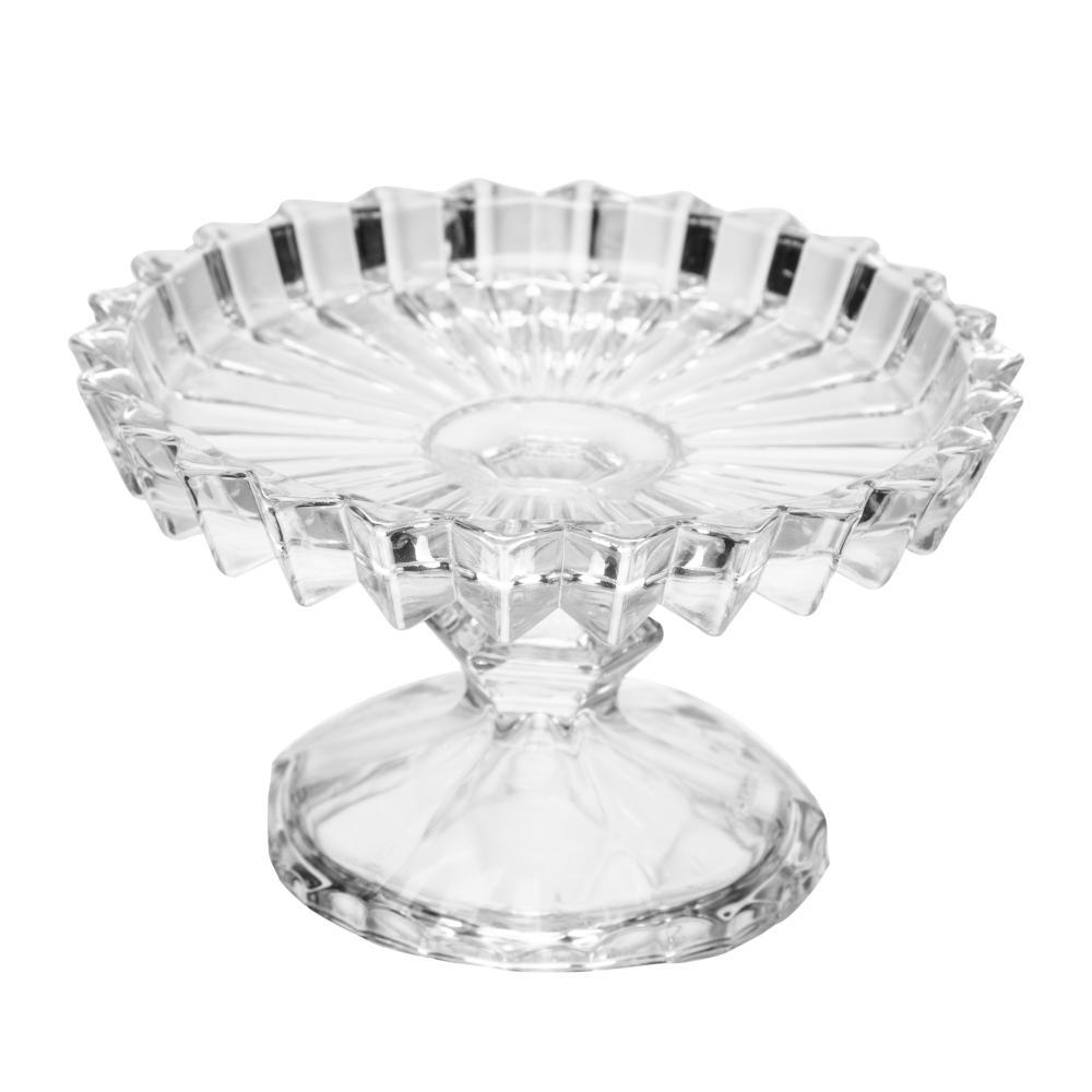 Prato com Pé Geneva Wolff 14cm x 14cm x 8cm Cristal
