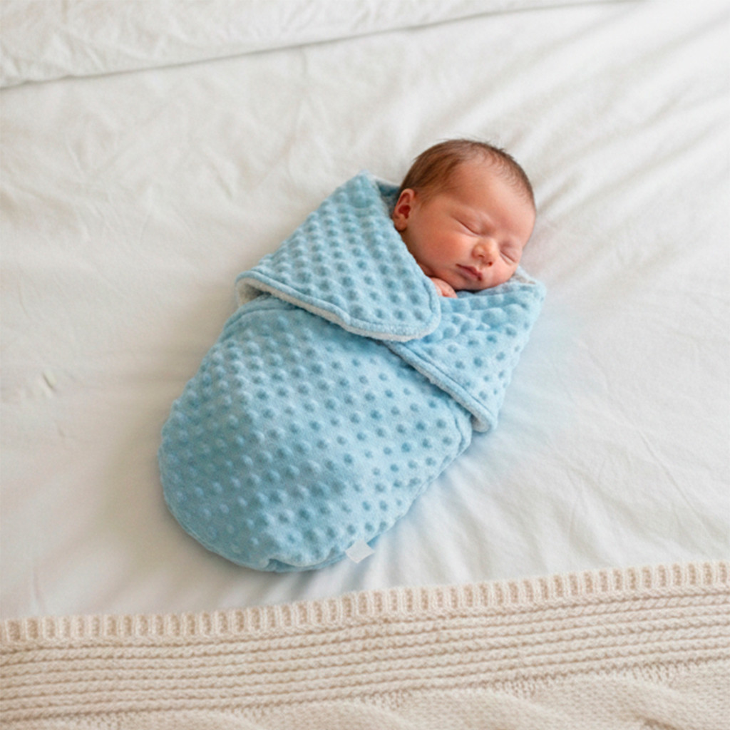 Saco de Dormir para Bebê Casulo Quentinho c/ Sherpa Menina Menino Premium 01 Peça