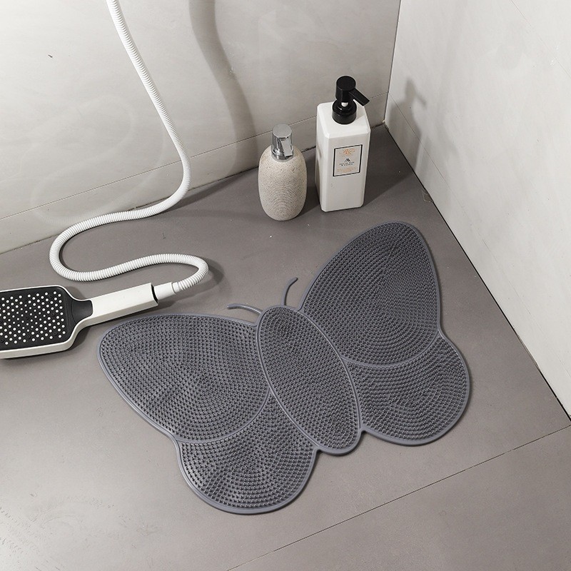 Tapete Box Banheiro 40x70cm Ventosa Massageador Limpeza De Pés ANTIDERRAPANTE Boa Qualidade Zon