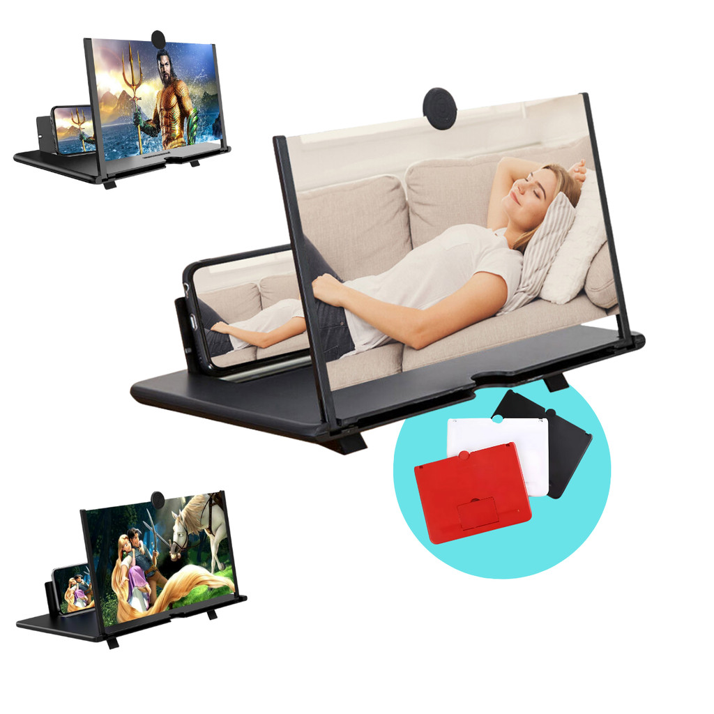 Lente De Aumento Tela Amplificador De Celular Lupa 3d Suporte Ampliador De Zoom Celular Smartphone