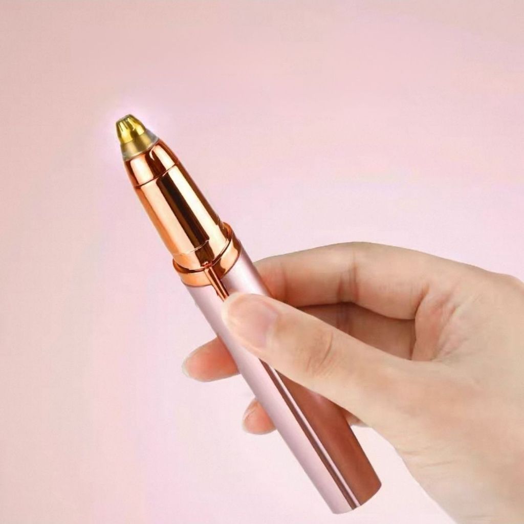 Aparador Elétrico de Sobrancelhas com Luz LED – Depilador Facial Portátil Preciso e Seguro para Todos os Tipos de Pele