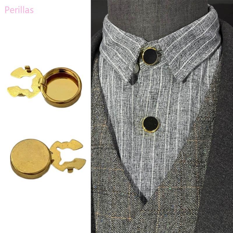 Perillas 10 Peças Latão Botão Punho E Abotoaduras Para Camisa Formal Casamento Masculina