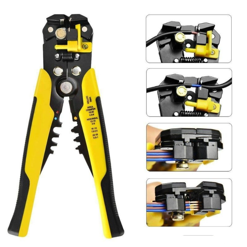 Alicate Automático Decapador Crimpador 5 Em 1 Alicate De Eletricista Descacador Fios Decapador Fio Automático Promoção