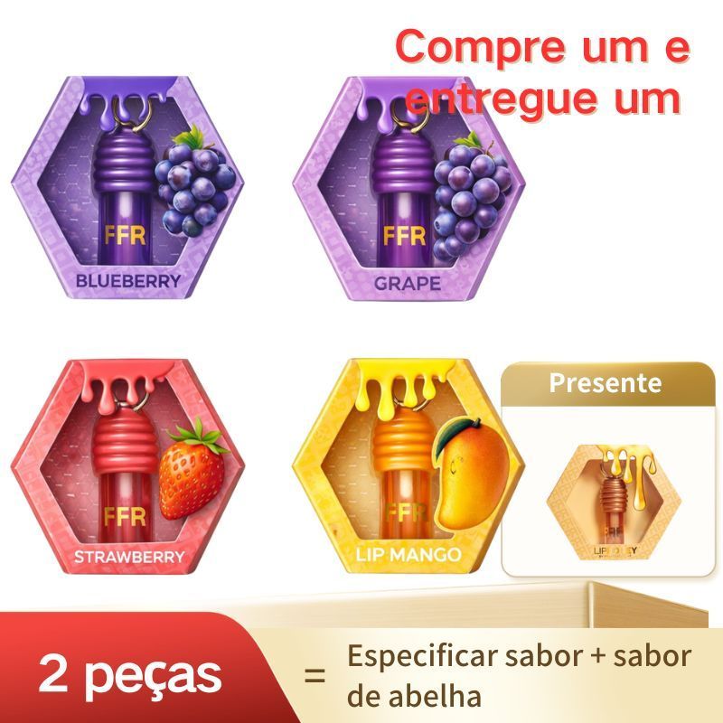 Kit2 LIPHONEY Gloss Labial - hidratante 24 horas - vários sabores disponíveis