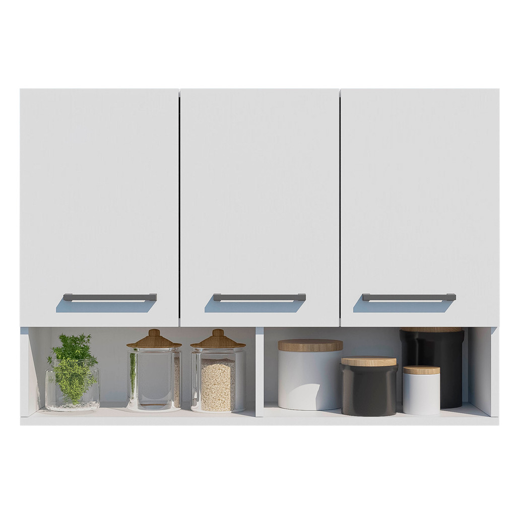 Armário de Cozinha com Prateleiras Internas e Design Clean