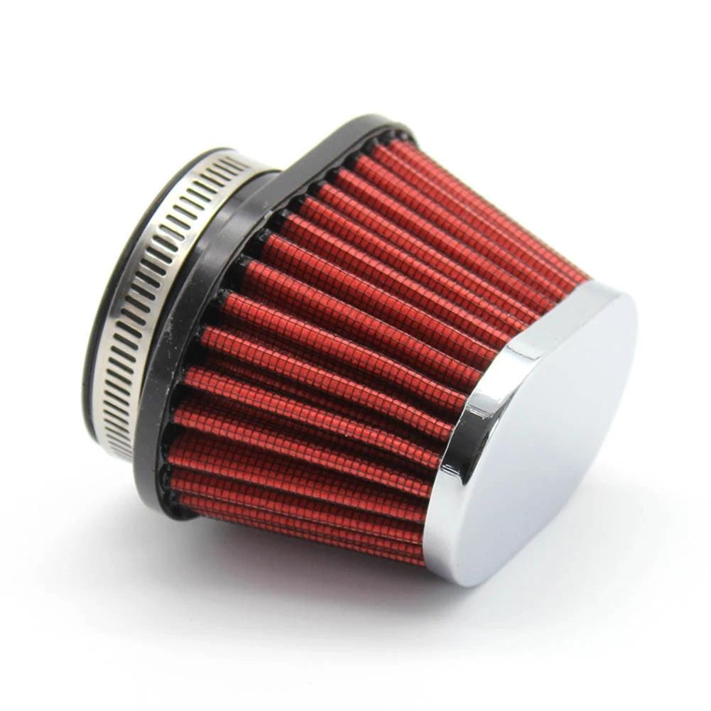 Cilindro Limpo De Aço Inoxidável Vermelho , Partículas De Poeira E Areia , Filtro De Ar De Entrada Do Carburador , Peças